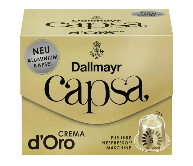 Dallmayr Kawa CAPSA Nespresso CREMA D'ORO 10x10x0,056g - 1526817 - zdjęcie 3